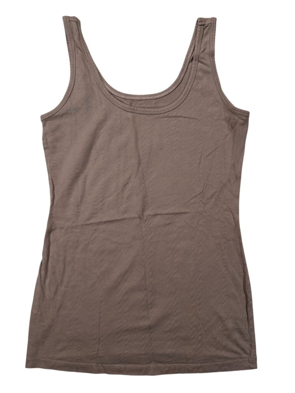 Maurices Womens Brown Tank Top S Sleeveless Stretch Cotton Blend Casual Basics